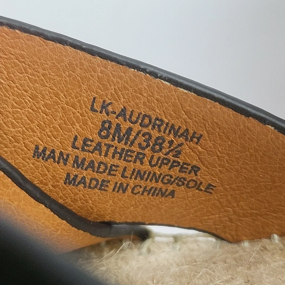 Lucky Brand Audrinah Black Suede Leather Ankle Strap Platform Espadrille… - Picture 16 of 16